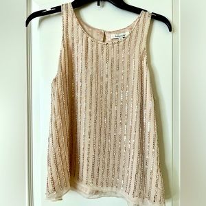 Gold champagne sequin top